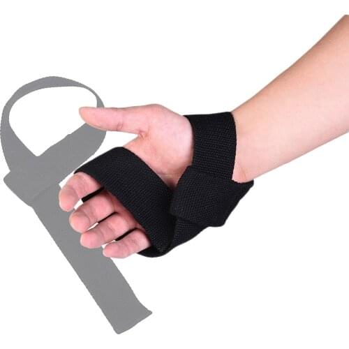 1 Pair Weight Lifting Strap Belt Hand Wrist Bar Brace Support Gym Straps Weight Lifting Body Building Grip Glove