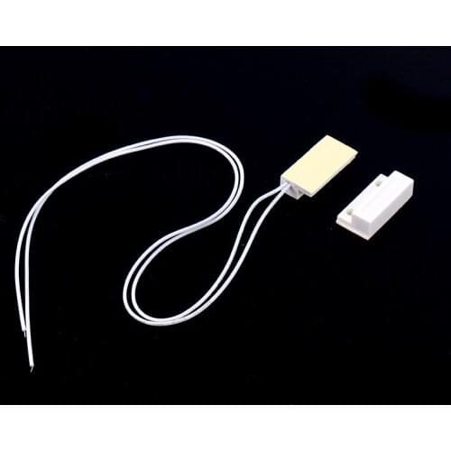 1PC MC-38 Surface Mount White Wired NC Door Sensor Alarm Window and Door Contact Magnetic Reed Switch