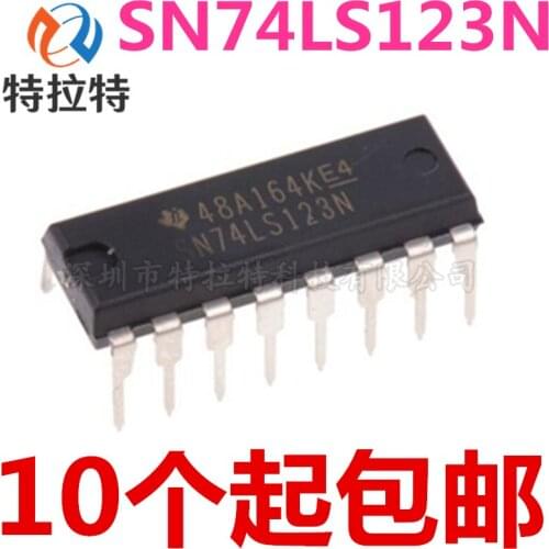 10pcs/lot SN74LS123N DIP-16 74LS123 DIP HD74LS123P DIP16