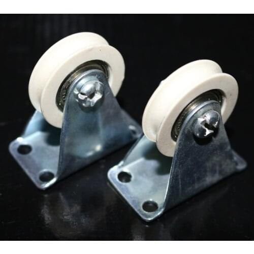 2Pieces/Lot Wheel Diameter:32mm U Shaped Groove Nylon Pulley Wire Rope Nylon Pulley