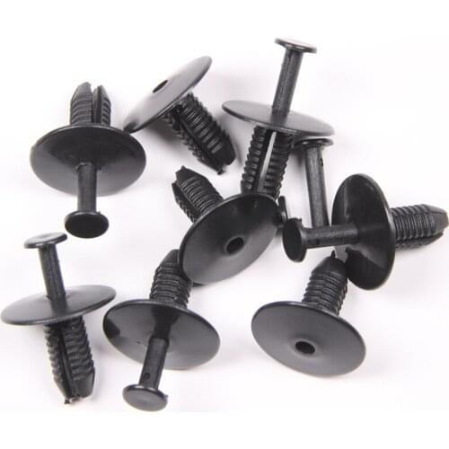 20Pcs Black 7mm Hole Interior Trim Panel Car Bumper Fender Push Type Retainer Fastener Rivets Clips Fit For BMW 3 5 7 Audi