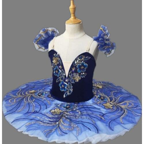 Pink Blue Ballerina Professional Ballet Tutu For Girls Kids Ballet Tutu Adult Swan Lake Ballet Dress Women Performance Costume