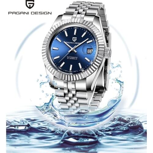 PAGANI Top Brand Design Mens Mechanical Watch Japan Citizen 8215 Mens Business Waterproof Watch Sapphire Stainless Steel Watch
