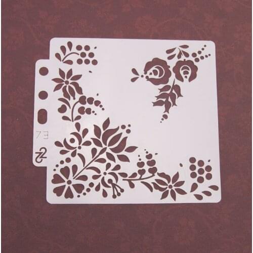 Flower Stencils Template Painting Scrapbooking Embossing Stamping Album Card DIY