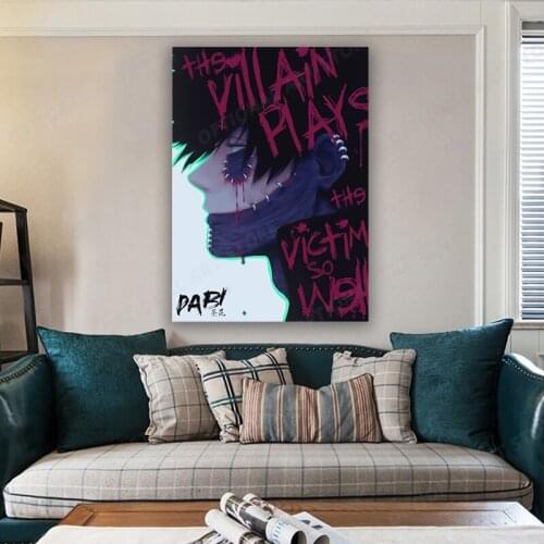 Dabi My Hero Academia Poster and prints Anime Canvas Painting Nordic Wall Art Picture Hd Prints Modular Modern Living Room