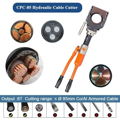 1PC Hydraulic Cable Cutter CPC-85 Hydraulic Crimping Tools Overall Cable Scissors Fast Copper Armored Cable Clamp Bolt Cutters