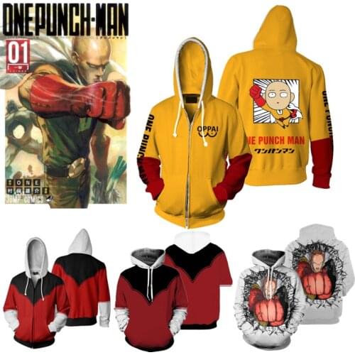 ONE PUNCH MAN Cosplay Costumes Anime Hoodie Sweatshirts Men Woman New Pullover Spring Autumn Winter Casual Hip Hop Streetwear