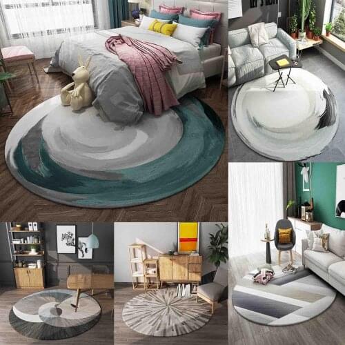 Carpet Round Carpet Bedroom Study Living Room Decoration Floor Carpet Computer Carpet Antiskid Bedroom Decor
