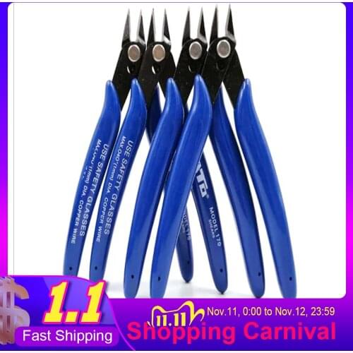 Stainless Steel Nipper Pliers Multi Functional Tools Electrical Wire Cable Cutters Cutting Side Snips Flush Hand Tools Dropship