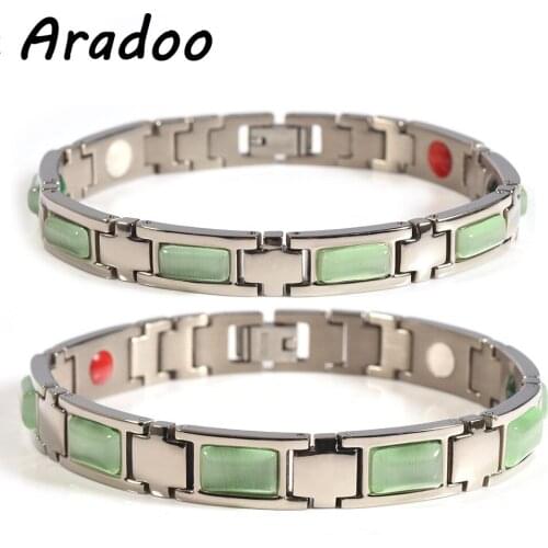 2021 Fashion Popular New Style Health Energy Anti-Radiation Strengthen Immunity Stay Slim Terahertz Magnet Bracelet Holiday Gift