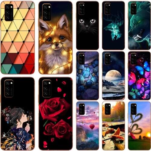 Cartoon Print Soft TPU Case For Huawei Honor 30 Pro 30S V30 Pro Coque For Huawei Honor 9A 9C 9S 9X Lite JSN-L21 Phone Case Cover