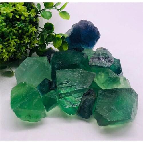Natural green fluorite Quartz Crystal Stone Rock Gravel Natural Tumble Stones For Fish Tank Aquarium Garden Decoration