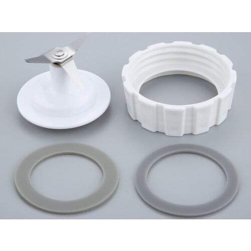 Blender Blade Base Bottom Cap And Sealing Gasket For Hamilton Beach Blenders White