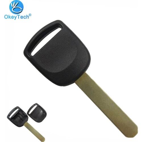 OkeyTech Uncut Blank Blade Remote Transponder Chip Key Shell Cover Case Replacement Fob for Honda CR-V XR-V Accord Civic Jade