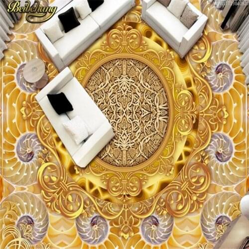 Beibehang Custom papel de parede 3D Floor Mural Wallpaper for Living Room Bathroom Floor Sticker Self-adhesive Vinyl Wallpaper