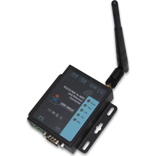 Serial to WiFi Ethernet Converter RS232 RS485 Server Wireless Network Module Support WatchDog Modbus RTU to TCP USR-W610 Q171