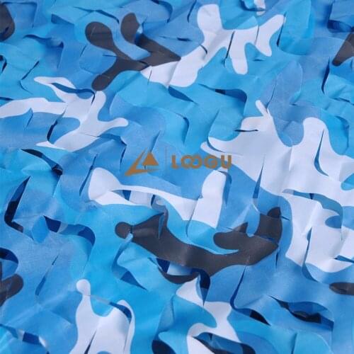 LOOGU E 1.5M*6M Blue Camo Netting Jungle Net Shelter for Hunting Camping Sports Car Cover Decoration Camouflage Netting