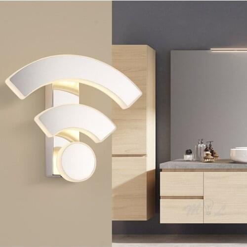Modern wall + wireless acrylic lamp lighting wall lamp LED bathroom lamp kitchen living room wall lamp 11W