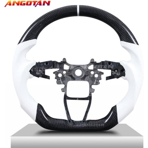 100%Carbon Fiber Suitable for Honda accord 10th 2018-2021 Carbon Fiber Genuine Leather steering wheel
