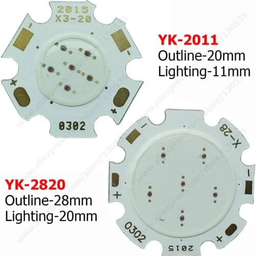 3W 6W 9W RGB color COB beads 20mm 28mm Led Chip Diodes Surface Light for Led Bulb Spotlight, Street Led Lamp