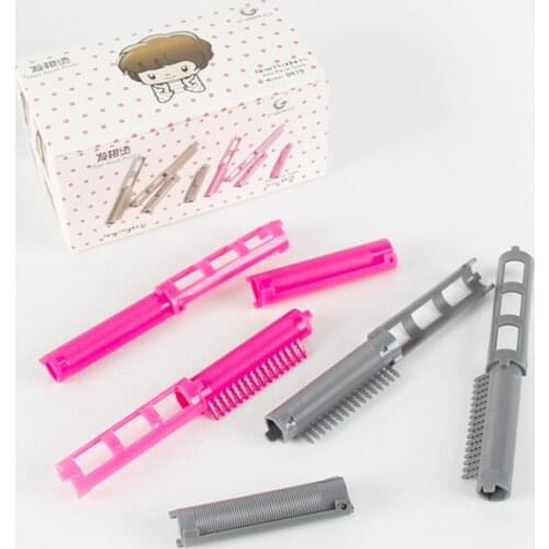 30pcs/set Hair Root Perm Hair Rollers Foldable Curlers with Teeth Morgan Perm Rods Bar Fluffy Curly Hair Maker Curl Formers 1260