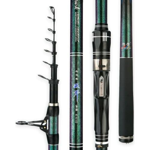 4# 6# Rock Fishing Rod Long Section Distant Throwing Pole 46T Carbon Super Hard Raft Canne Carbon Telescopic Wedkarstwo Olta