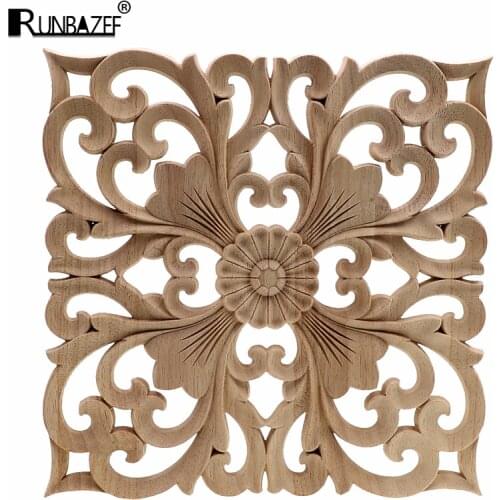 RUNBAZEF Wooden Decal Supply European-style Applique Real Wood Carving Accessories Wholesale And Retail.Woodcarving