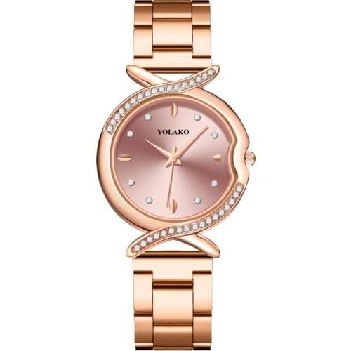 Women Watches Luxury Fashion Rhinestone Quartz Wristwatch Female Casual Stainless Steel Watch For Girl Gift Relogio Feminino