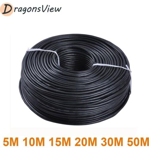 Dragonsview 4 Wire Extend Cable for Video Door Phone Video Intercom 5M 10M 15M 20M 30M 50M