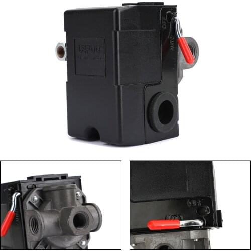 Artudatech Pressure Switch Control Valve Air Compressor 90-120Psi 4 Port Heavy Duty 26 Amp Parts