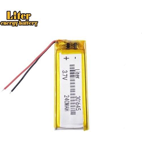 3.7V,350mAH,301645 PLIB ( polymer lithium ion battery ) Li-ion battery for tablet pc,GPS,mp3,mp4,cell phone,speaker