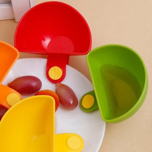 Plastic Dip Clips Kitchen Bowl Small Dishes Spice Clip For Tomato Sauce Salt Sugar Flavor Spices Holder Table Seasoning Clip