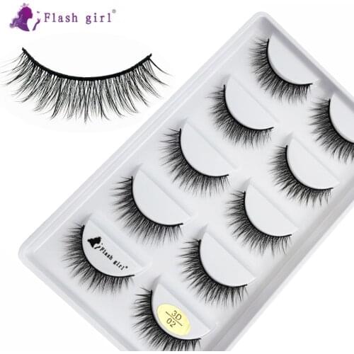 Most Popular 3D Faux Mink Eyelashes Natural Soft Eye Lashes Fluffy Wispy Fake Eyelashes Makeup Eyelash Extension 3D-02