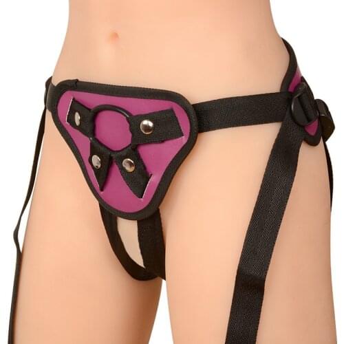 Sexy Leather Strapon Penis Dildo Panties Open Crotch Panty Bondage Harness Underwear Dildo Briefs Adults Chastity Belt Sex Toys