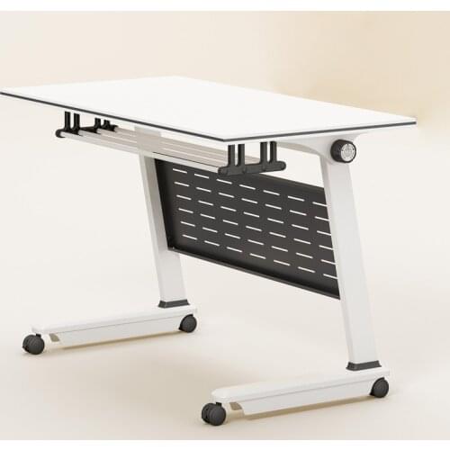 Folding training tables and chairs with wheels conference table stitching long table movable desk bedroom furniture
