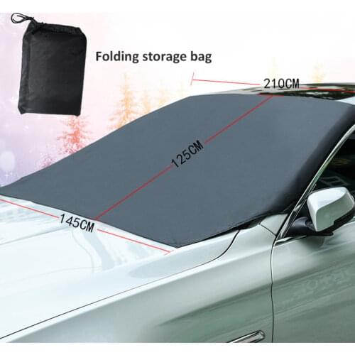 Car Front Rear Windscreen Cover Windshield Sunshades Universal Automobile Magnetic Sunshade Snow Shield Cover Winter Visor Cover