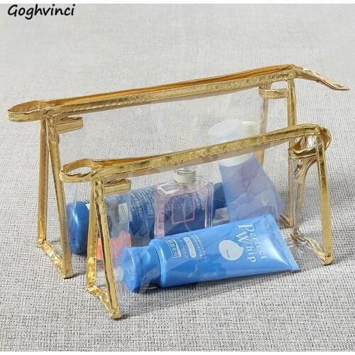 Coametic Bags Transparent Large Capacity Portable Fashion Ins Waterproof Travel Wash Chic Simple PVC MakUp New Toiletry Bag