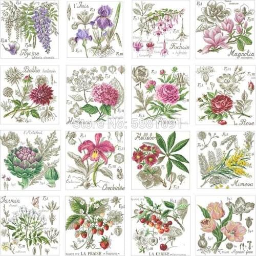 Shadow flower patterns Counted Cross Stitch 11CT 14CT DIY Chinese Cross Stitch Kits Embroidery Needlework Sets home decor