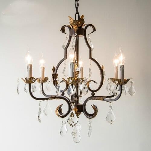 Bedroom Traditional Chandelier Lighting For Dining Room Chandelier 6/8 E14 Led Restaurant Coffee Lamp Led Industrial lighting