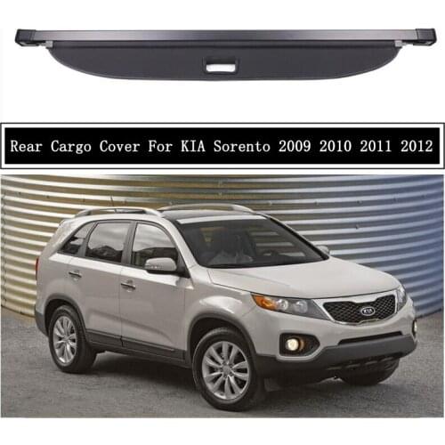 Rear Cargo Cover For KIA SORENTO 2009 2010 2011 2012 Privacy Trunk Screen Security Shield Shade Auto Accessories Black