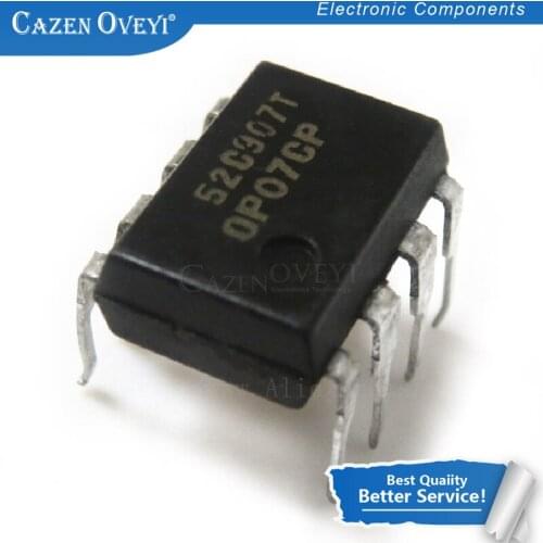 10pcs/lot OP07CP DIP8 OP07 DIP DIP-8 In Stock