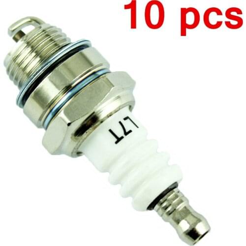 10Pc Spark Plug L7T 33cc 43cc 47cc 49cc Mini Pocket Bike ATV Quad Scooter Trimmer Blower Chainsaw Brushcutter Strimmer Lawnmover