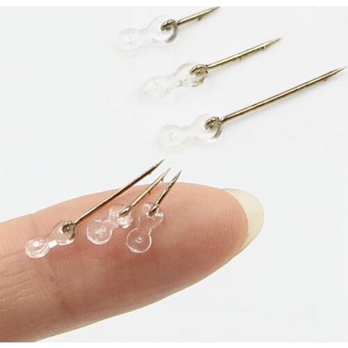 12pcs Metal Bait Spike Carp Fishing Accessories Bait Sting Boilies Pin with Clear Rubber Corn Ronnie Hair Rig Carp Feeder Tackle