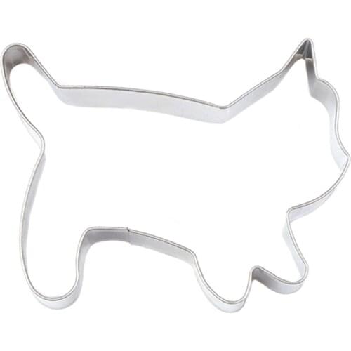 4 Pcs Stainless Steel Cat Shape Biscuit Pastry Cookie Cutter Cake Decor Baking Mold Mould Tools Best Price