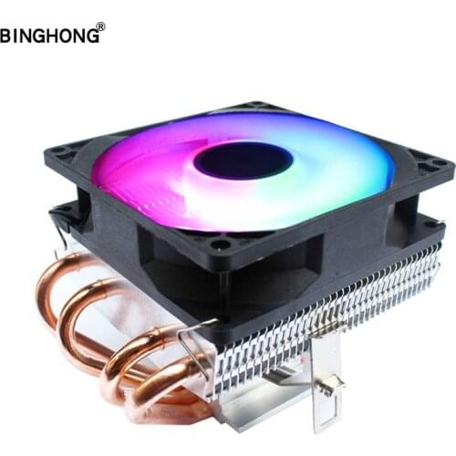 BINGHONG 4 Heatpipes RGB CPU Cooler Heat Sink Cooling For 775 1150 1151 1155 1156 1366 1356 AMD AM2 AM3 FM2 Support