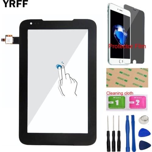 7inch Tablet Front Glass For Lenovo IdeaTab A1000L Touch Screen Digitizer Panel Glass Sensor Tools Protector Film Adhesive