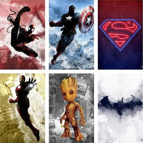 DIY 5D Diamond Painting Marvel Comic Superhero Thanos Cross Stitch Kit Full Square Embroidery Mosaic Art Picture of Rhinestones