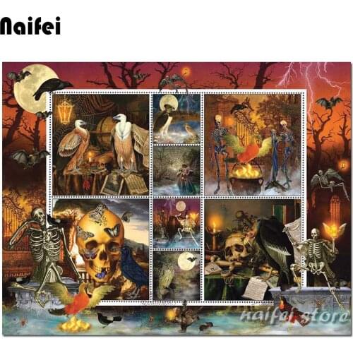 Diamond Embroidery Cartoon Diamond Painting 5D halloween puzzle Full Square Rhinestones Cross Stitch New Arrival Child Gift