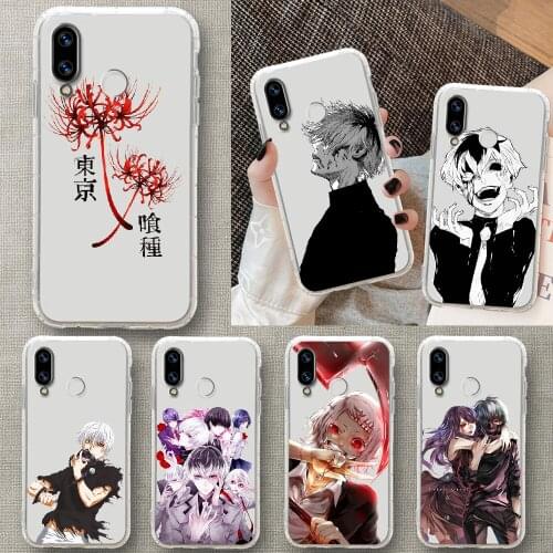 Tokyo Ghoul Anime Phone Case For Huawei Honor 6 7 8 9 10 10i 20 A C X Lite Pro Play transparent luxury shell pretty bumper trend