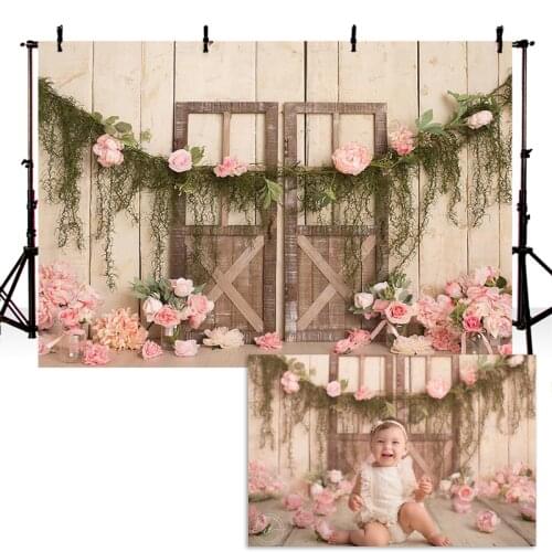 Newborn Baby Floral Photography Backdrops Flower Photographic Studio Photo Background Birthday Decorations Prop